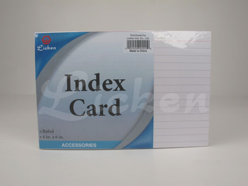 Ruled Colored Index Cards, 4 X 6 100 count